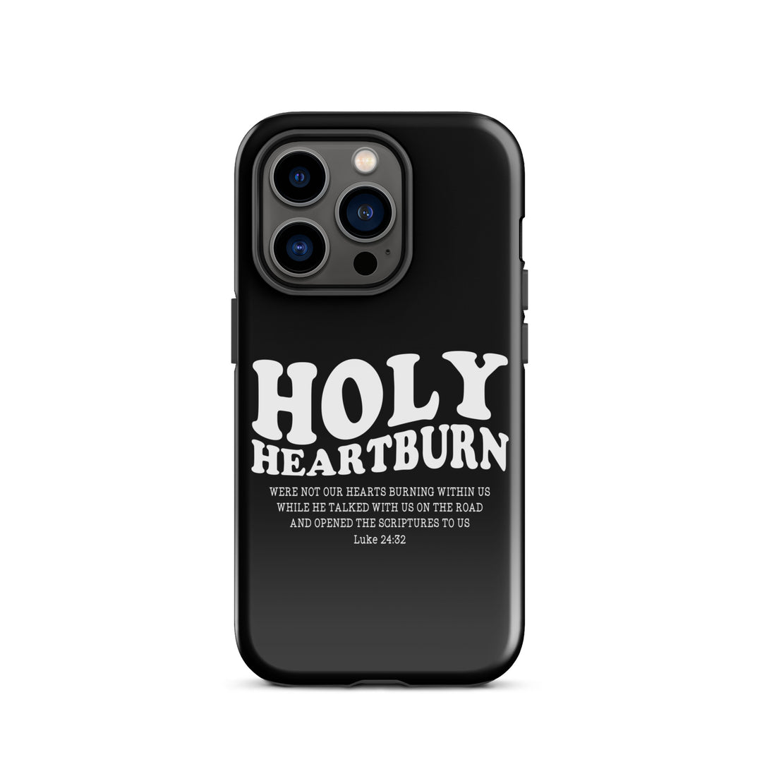 Christian Phone Case Holy Heartburn Black for iPhone® iPhone® Phone Cases Glossy iPhone 14 Pro 