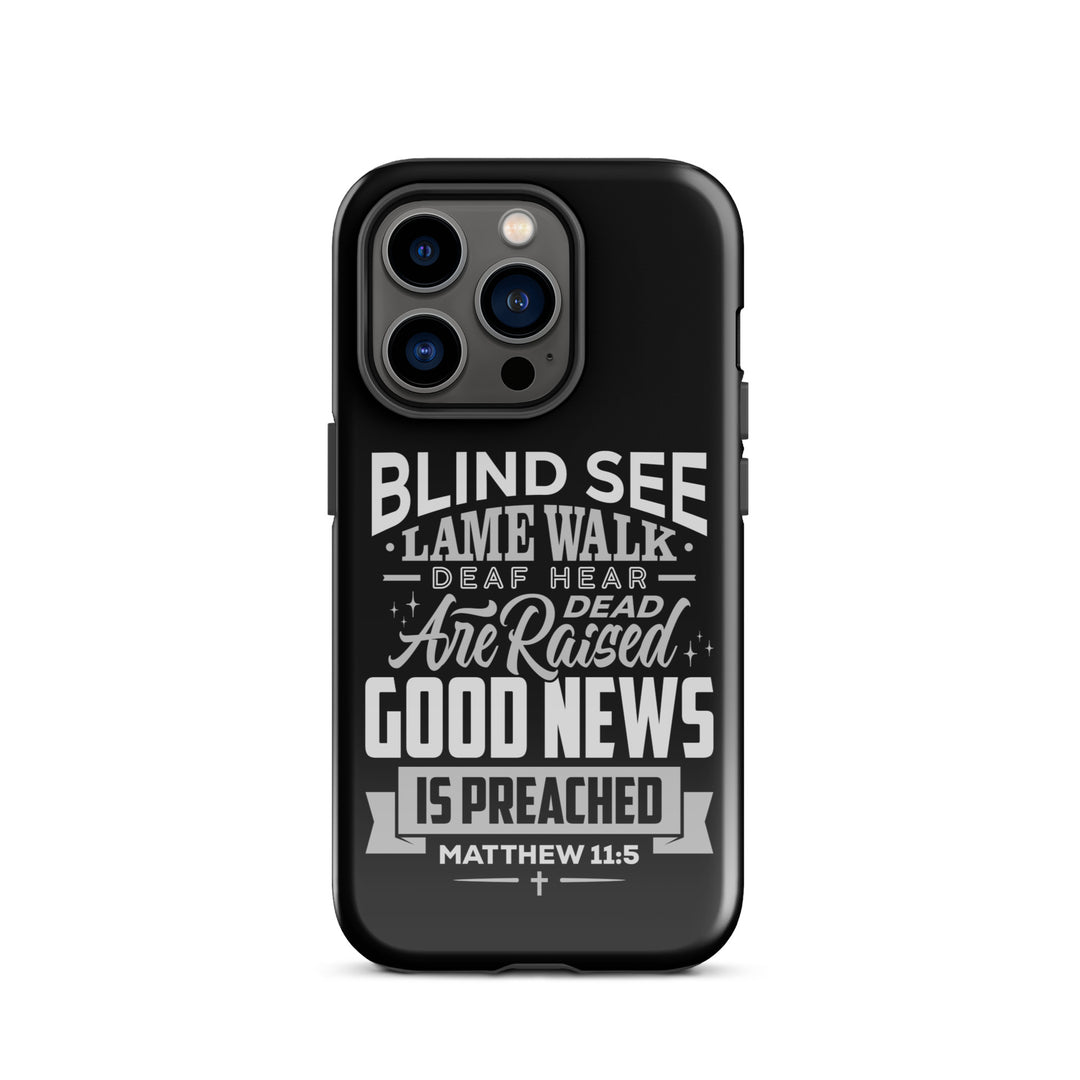 Christian Phone Case Go Tell John Black for iPhone® iPhone® Phone Cases Glossy iPhone 14 Pro 