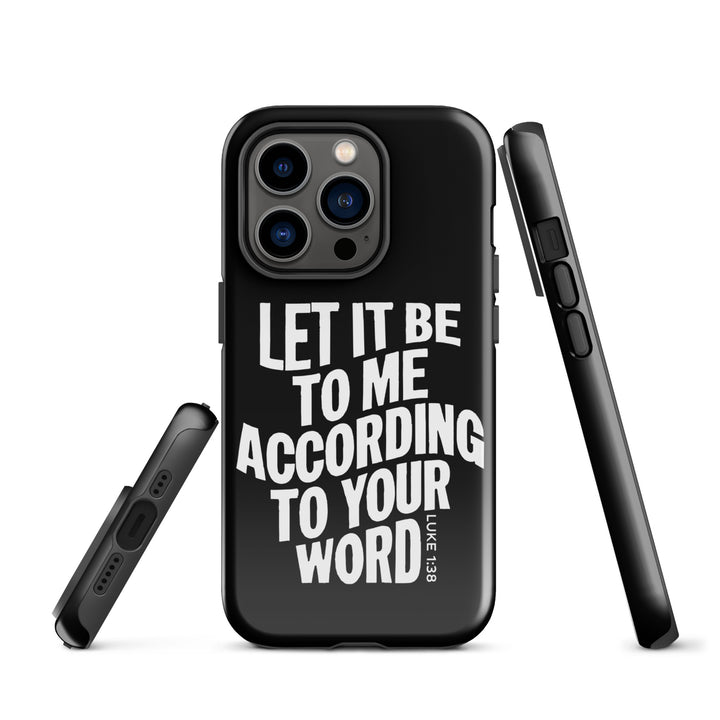 Christian Phone Case According To Your Word Black for iPhone® iPhone® Phone Cases   