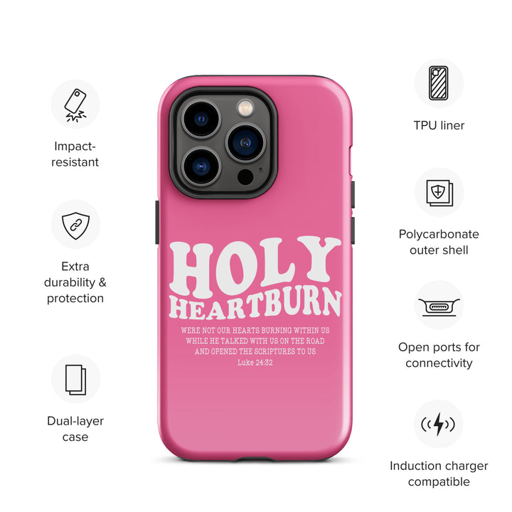 Christian Phone Case Holy Heartburn Pink  for iPhone® iPhone® Phone Cases   