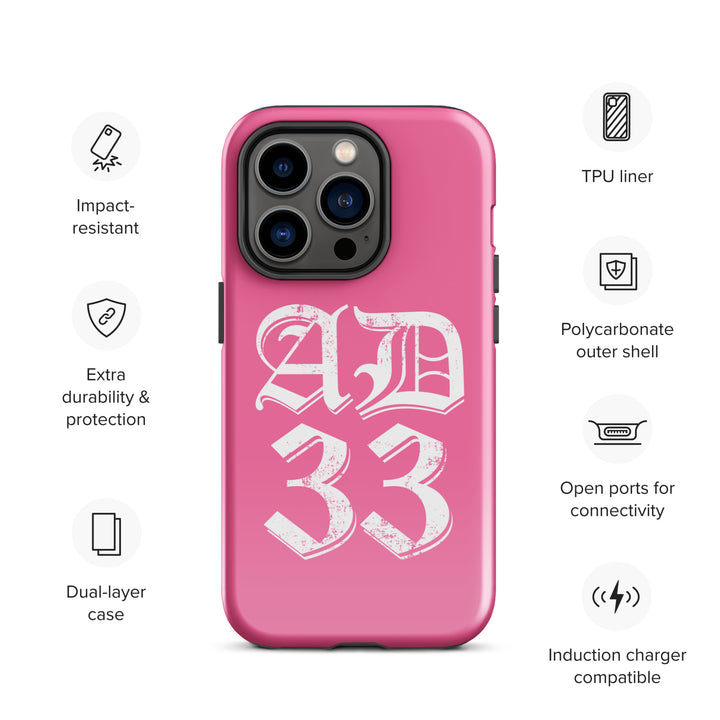 Christian Phone Case AD 33 Old English Pink for iPhone® iPhone® Phone Cases   