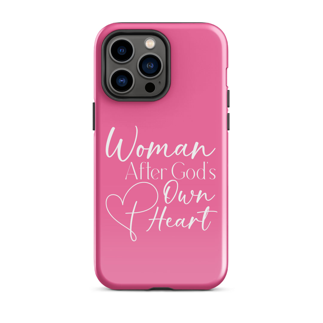 Christian Phone Case Woman After God's Heart Pink for iPhone® iPhone® Phone Cases Glossy iPhone 14 Pro Max 