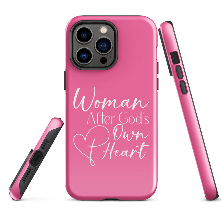 Christian Phone Case Woman After God's Heart Pink for iPhone® iPhone® Phone Cases   