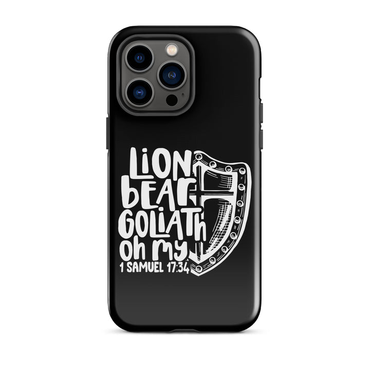 Christian Phone Case Lion Bear Goliath Oh My for iPhone® iPhone® Phone Cases Glossy iPhone 14 Pro Max 