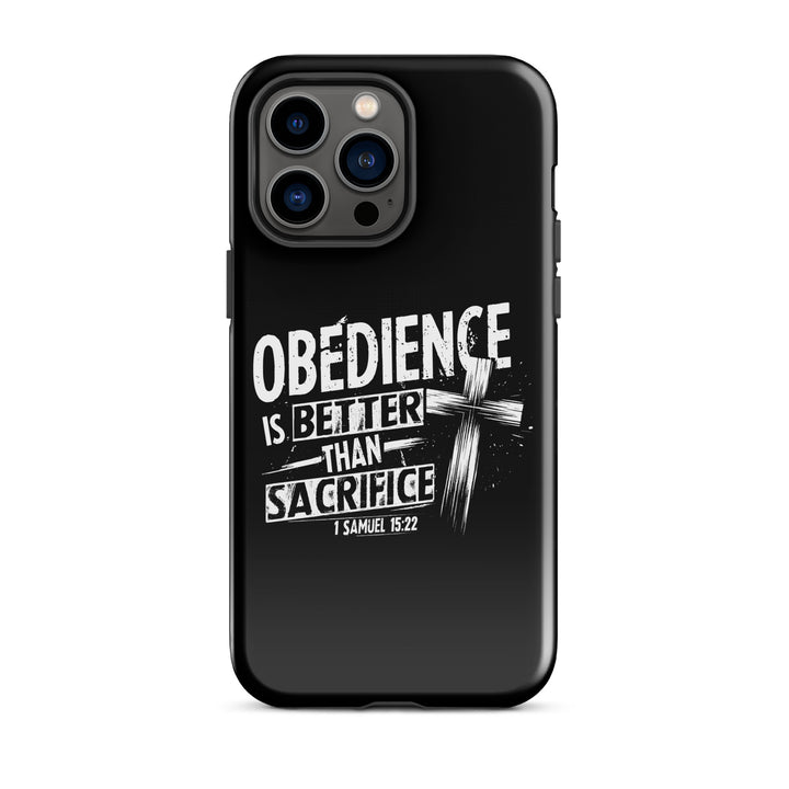 Christian Phone Case Obedience Is Better for iPhone® iPhone® Phone Cases Glossy iPhone 14 Pro Max 