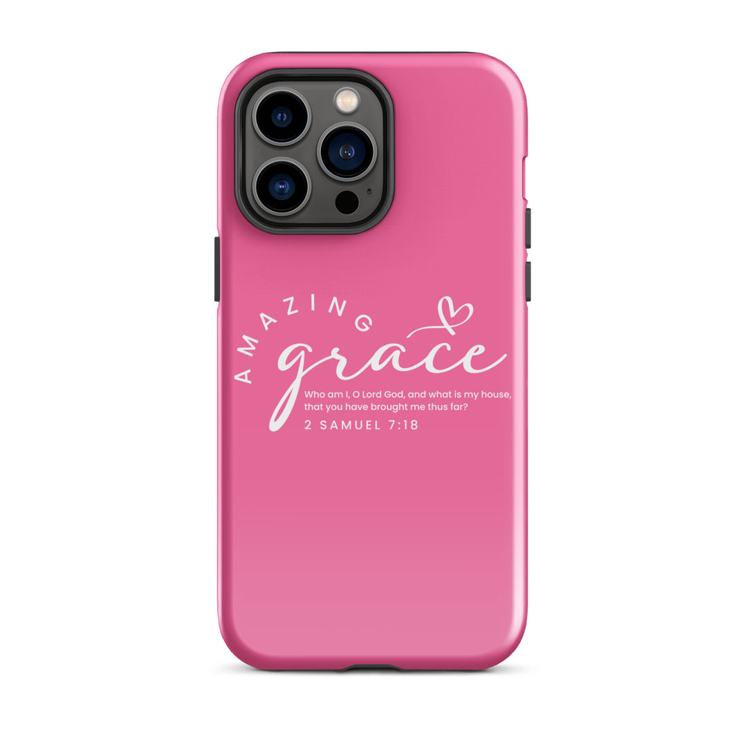 Christian Phone Case Amazing Grace Pink for iPhone® iPhone® Phone Cases Glossy iPhone 14 Pro Max 