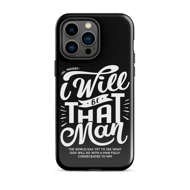 Christian Phone Case I Will Be That Man Black for iPhone® iPhone® Phone Cases Glossy iPhone 14 Pro Max 