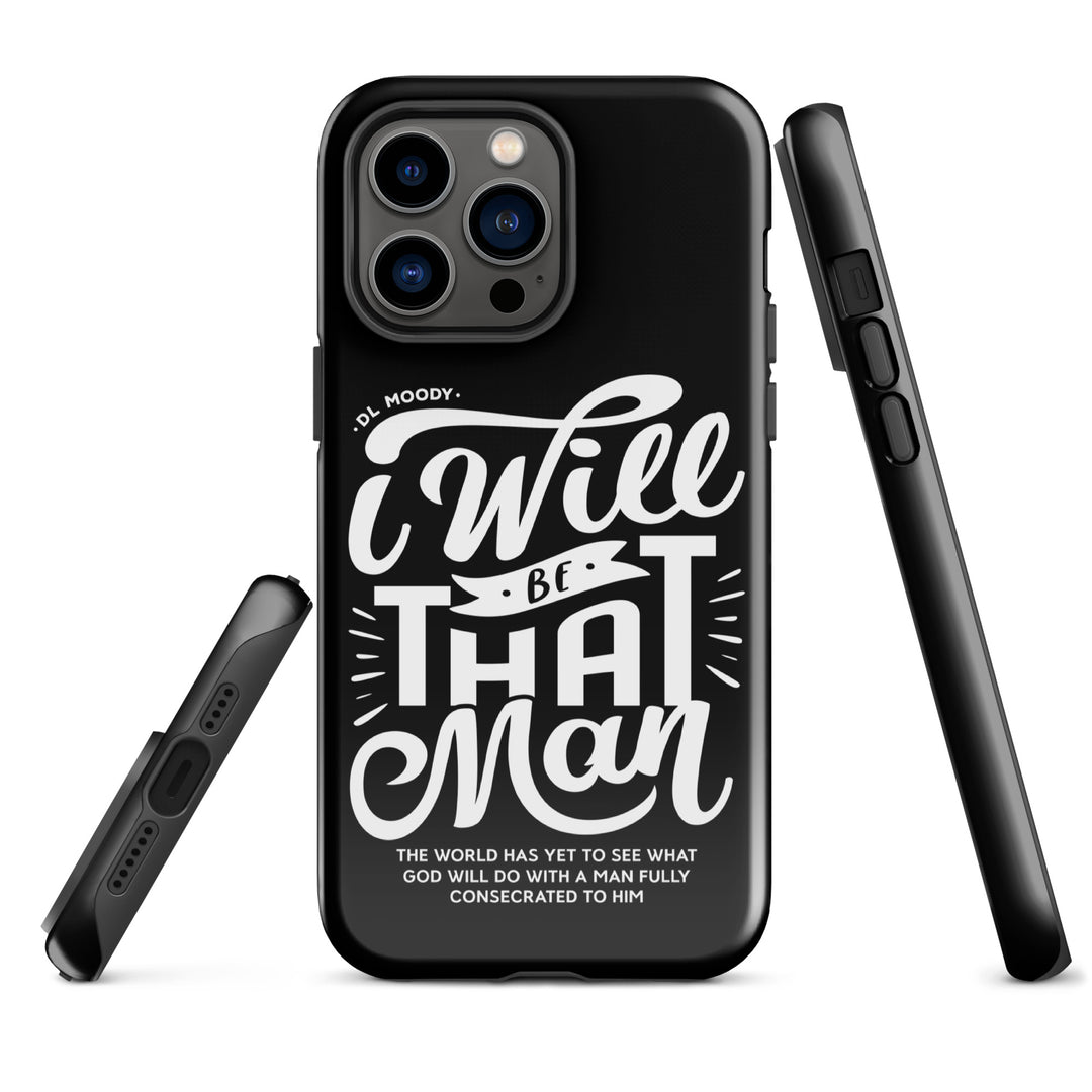 Christian Phone Case I Will Be That Man Black for iPhone® iPhone® Phone Cases   