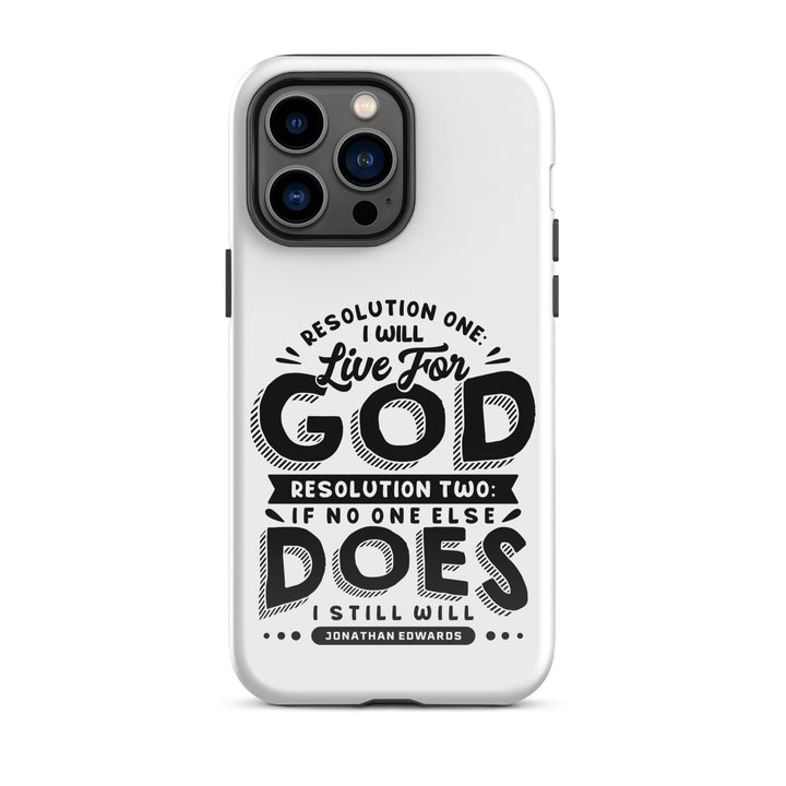 Christian Phone Case Live For God White for iPhone® iPhone® Phone Cases Glossy iPhone 14 Pro Max 