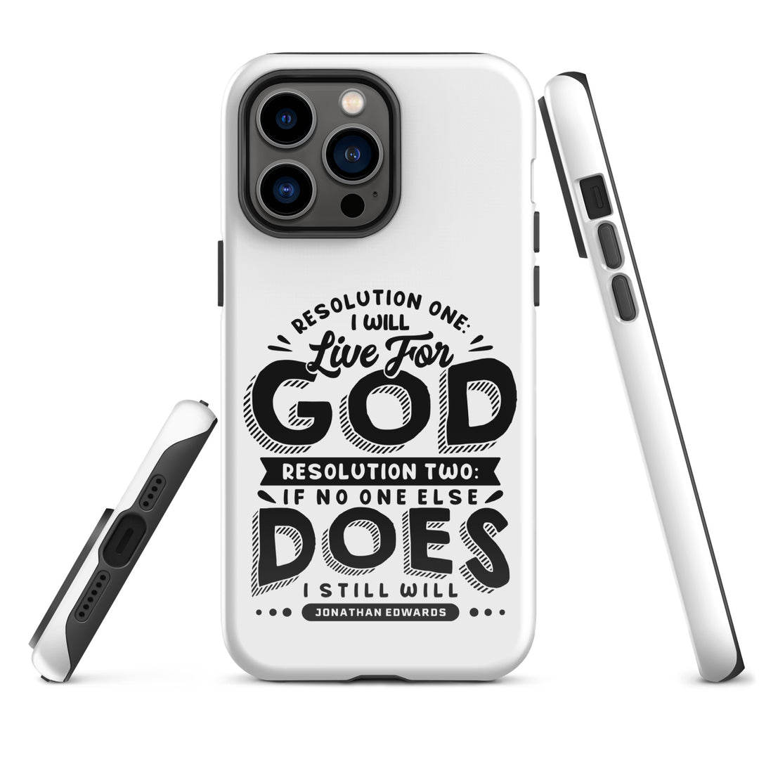 Christian Phone Case Live For God White for iPhone® iPhone® Phone Cases   