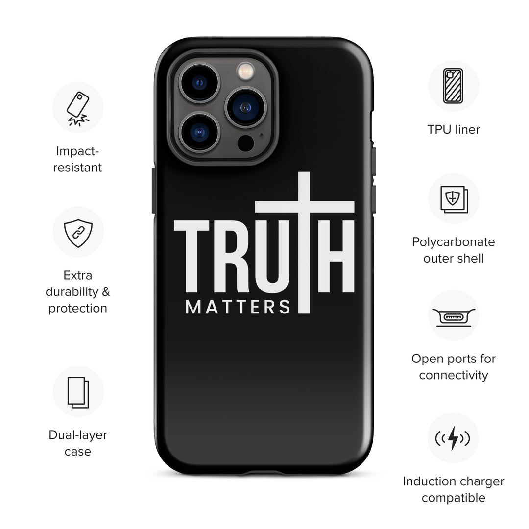 Christian Phone Case Truth Matters Black for iPhone® iPhone® Phone Cases   