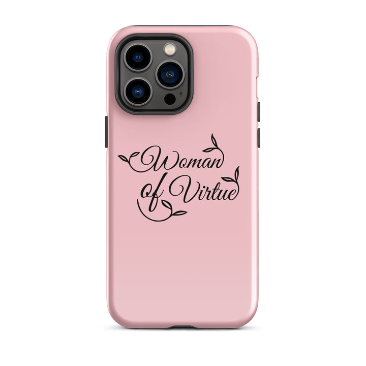 Christian Phone Case Woman of Virtue Pink for iPhone® iPhone® Phone Cases Glossy iPhone 14 Pro Max 