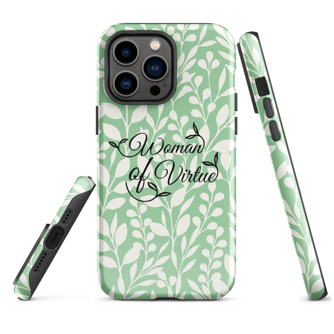 Christian Phone Case Woman of Virtue Green for iPhone® iPhone® Phone Cases   