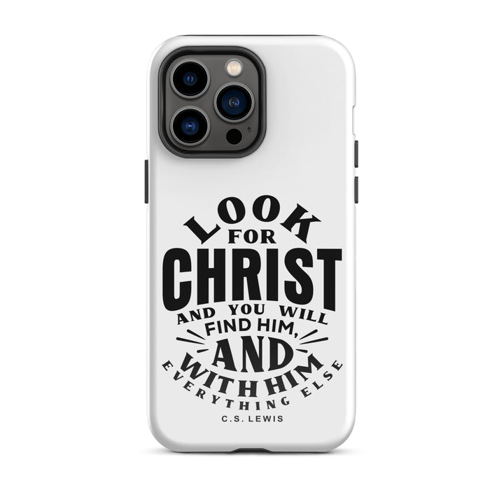 Christian Phone Case Look For Christ White for iPhone® iPhone® Phone Cases Glossy iPhone 14 Pro Max 