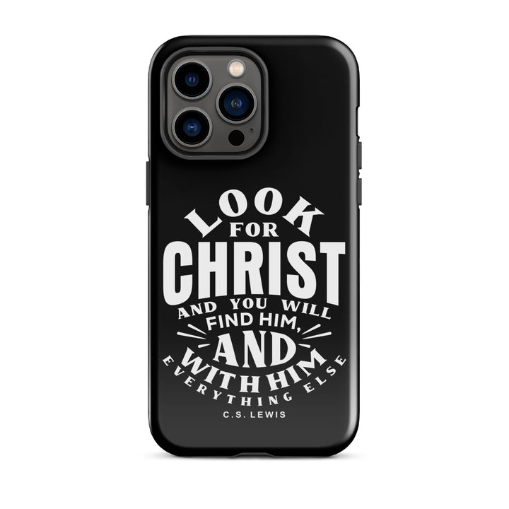 Christian Phone Case Look For Christ Black for iPhone® iPhone® Phone Cases Glossy iPhone 14 Pro Max 