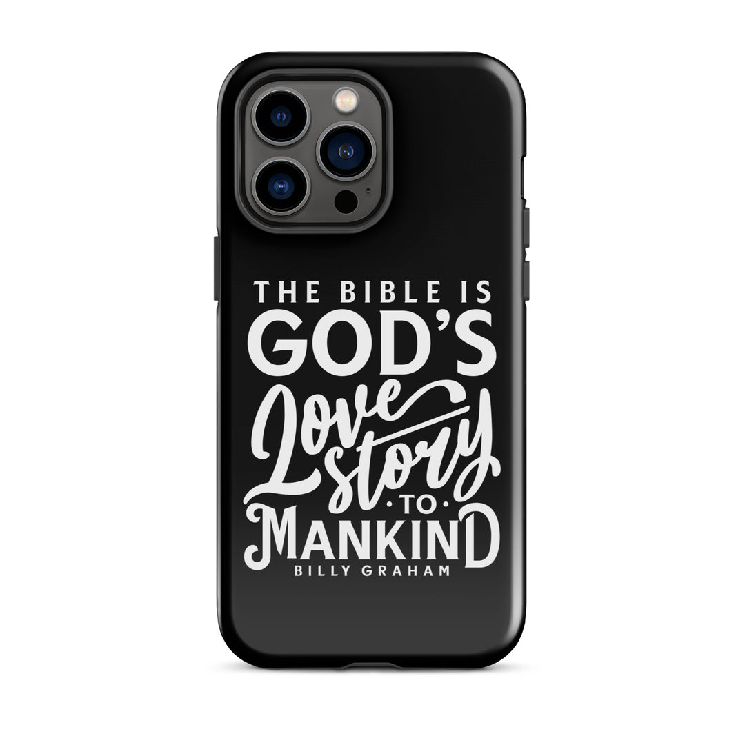 Christian Phone Case God's Love Story Black for iPhone® iPhone® Phone Cases Glossy iPhone 14 Pro Max 