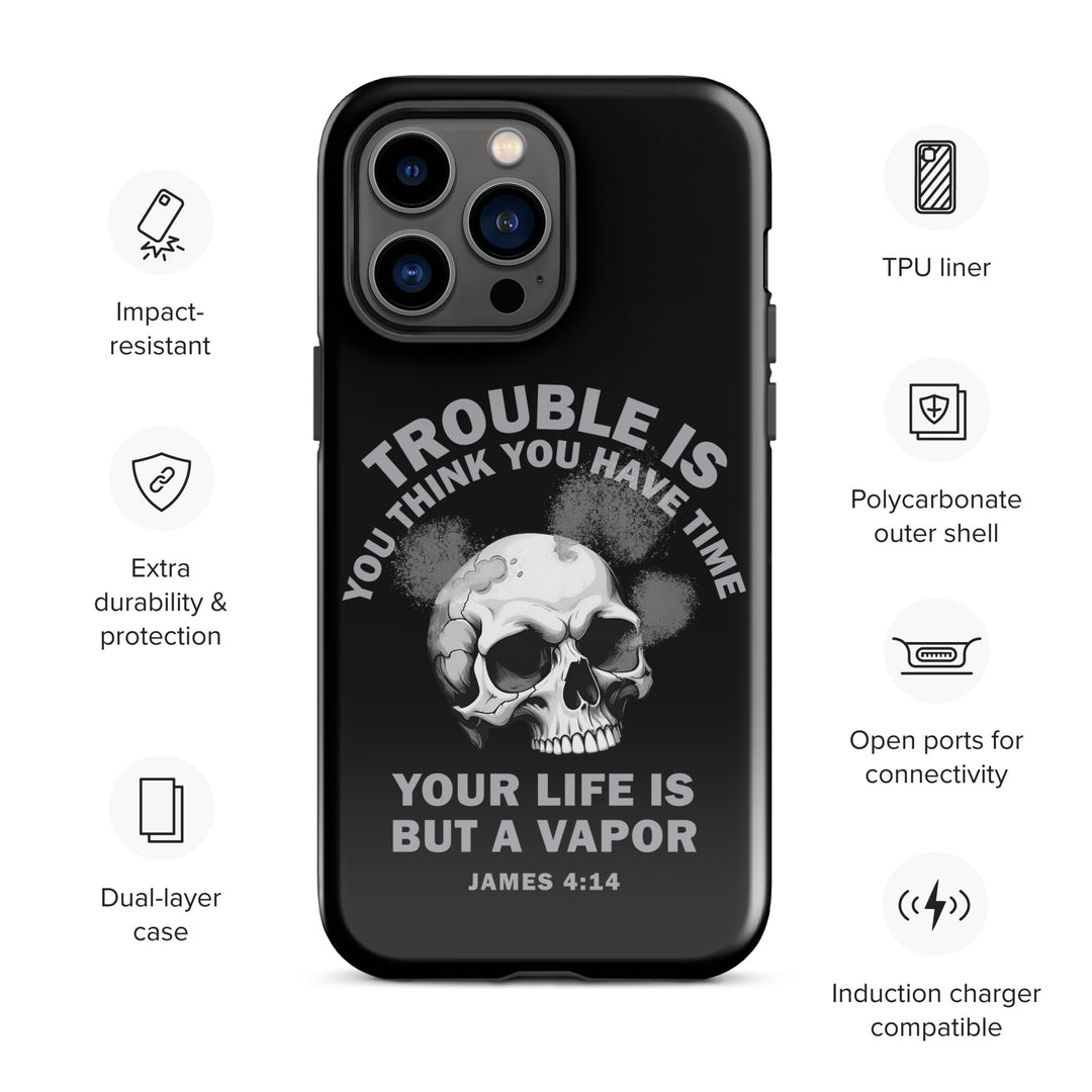 Christian Phone Case Life Is Vapor Black for iPhone® iPhone® Phone Cases   