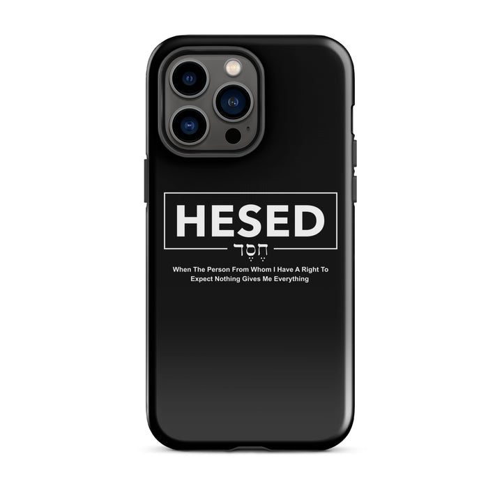 Christian Phone Case Hesed Everything Black for iPhone® iPhone® Phone Cases Glossy iPhone 14 Pro Max 