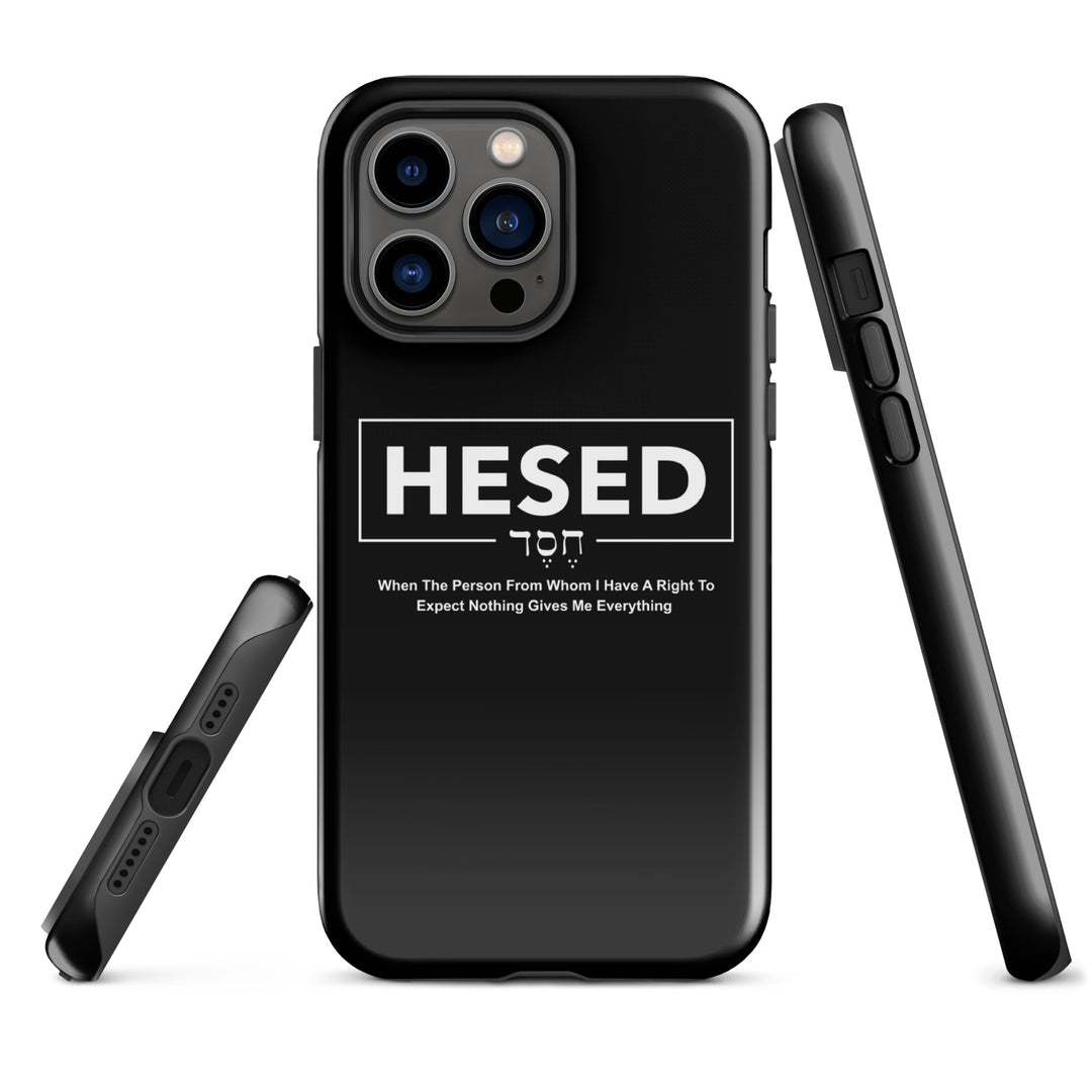 Christian Phone Case Hesed Everything Black for iPhone® iPhone® Phone Cases   