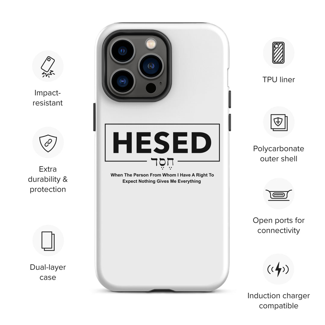 Christian Phone Case Hesed Everything White for iPhone® iPhone® Phone Cases   