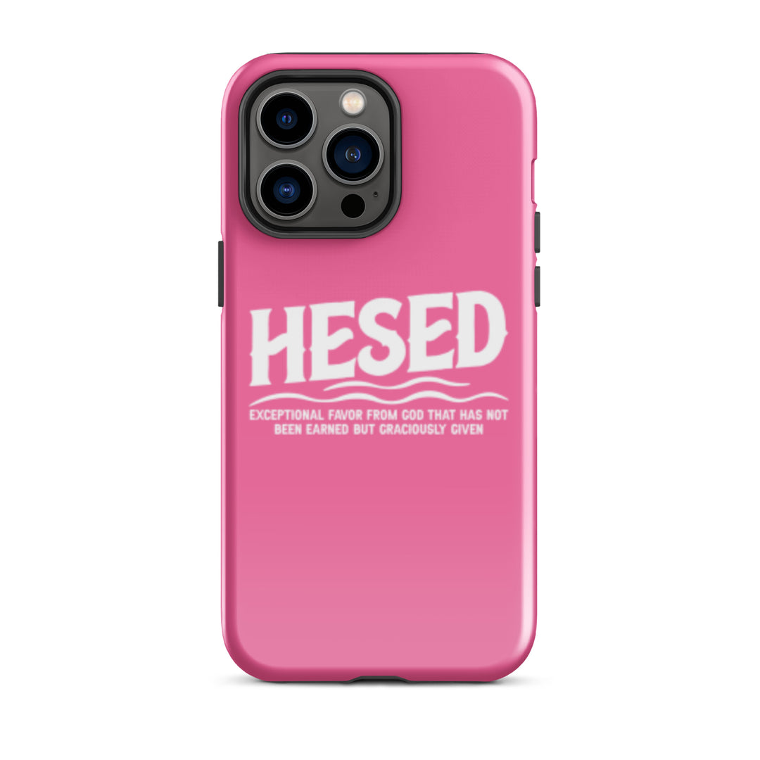 Christian Phone Case Hesed Exceptional Favor Pink for iPhone® iPhone® Phone Cases Glossy iPhone 14 Pro Max 