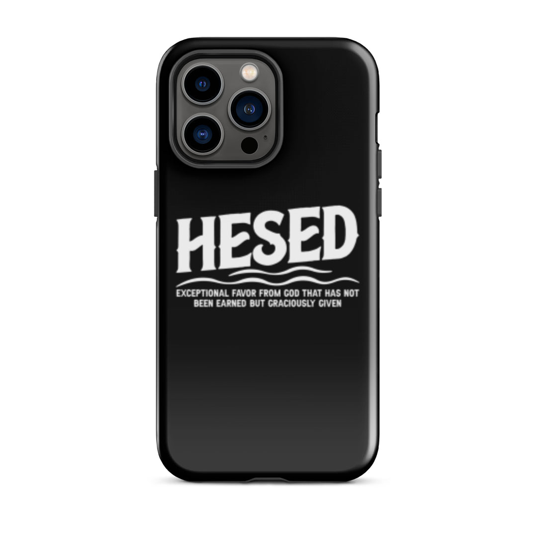 Christian Phone Case Hesed Exceptional Favor Black for iPhone® iPhone® Phone Cases Glossy iPhone 14 Pro Max 