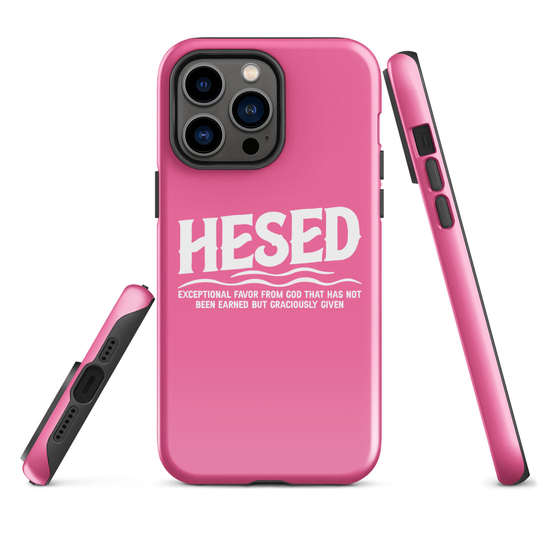 Christian Phone Case Hesed Exceptional Favor Pink for iPhone® iPhone® Phone Cases   