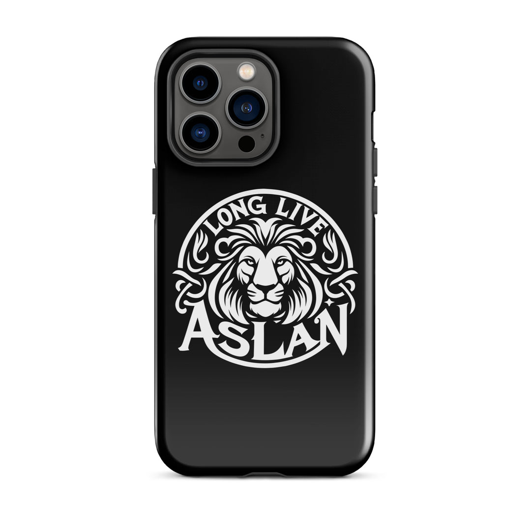 Christian Phone Case Long Live Aslan Black for iPhone® iPhone® Phone Cases Glossy iPhone 14 Pro Max 