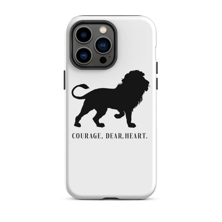 Christian Phone Case Courage Dear Heart White for iPhone® iPhone® Phone Cases Glossy iPhone 14 Pro Max 