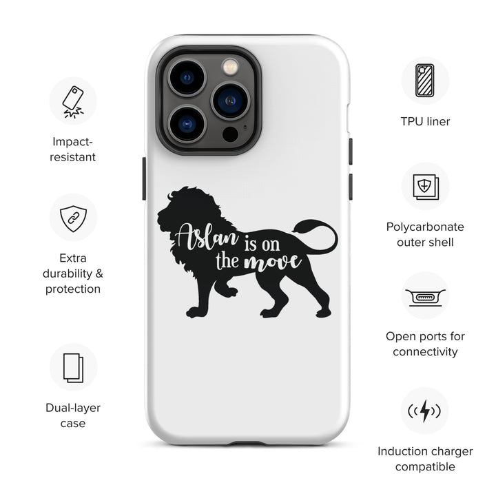 Christian Phone Case Aslan Is On The Move White for iPhone® iPhone® Phone Cases   