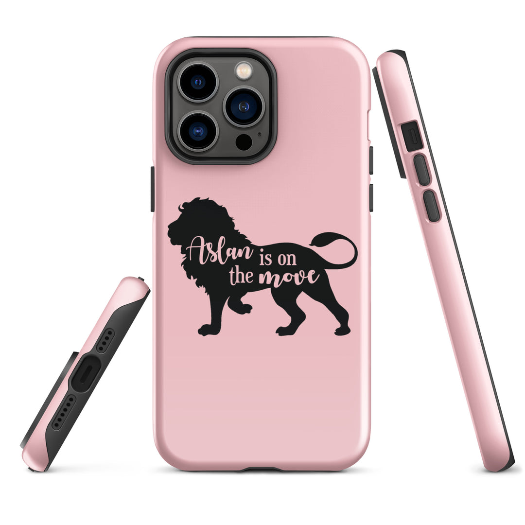 Christian Phone Case Aslan Is On Move Pink for iPhone® iPhone® Phone Cases   