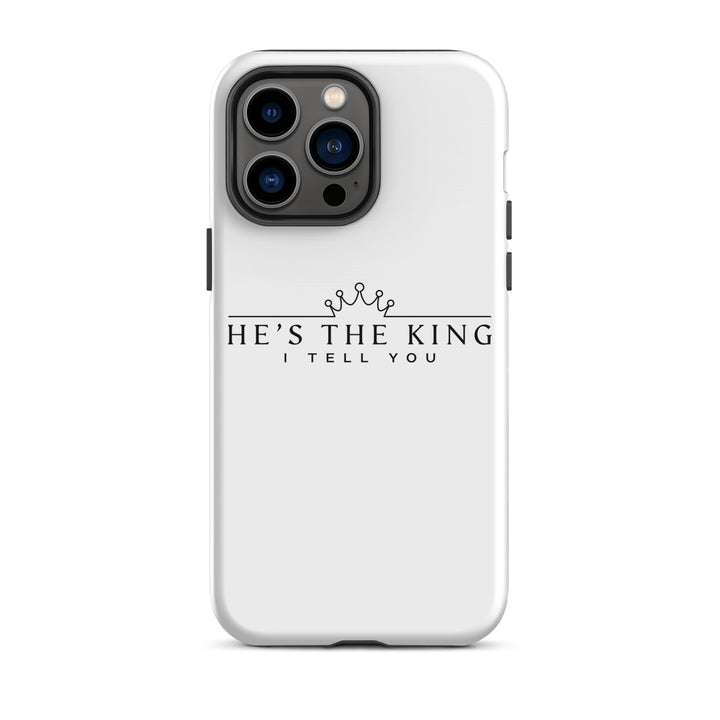 Christian Phone Case He's The King White for iPhone® iPhone® Phone Cases Glossy iPhone 14 Pro Max 