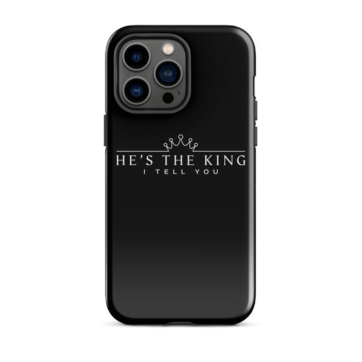 Christian Phone Case He's The King Black for iPhone® iPhone® Phone Cases Glossy iPhone 14 Pro Max 