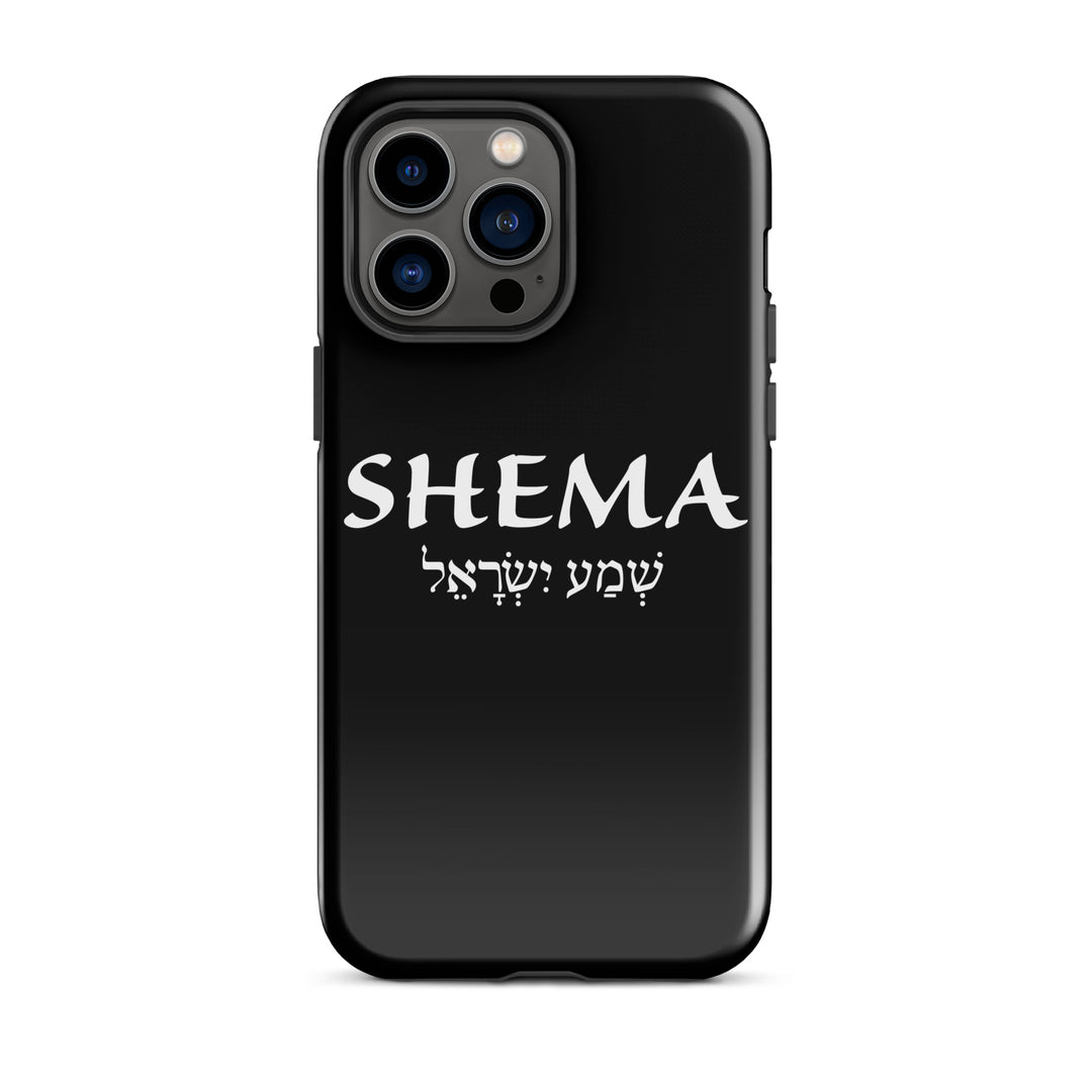 Christian Phone Case Shema Hebrew Black for iPhone® iPhone® Phone Cases Glossy iPhone 14 Pro Max 