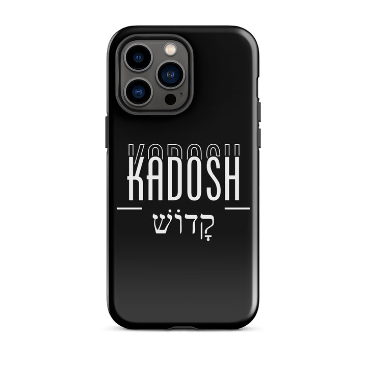 Christian Phone Case Kadosh Hebrew Black for iPhone® iPhone® Phone Cases Glossy iPhone 14 Pro Max 