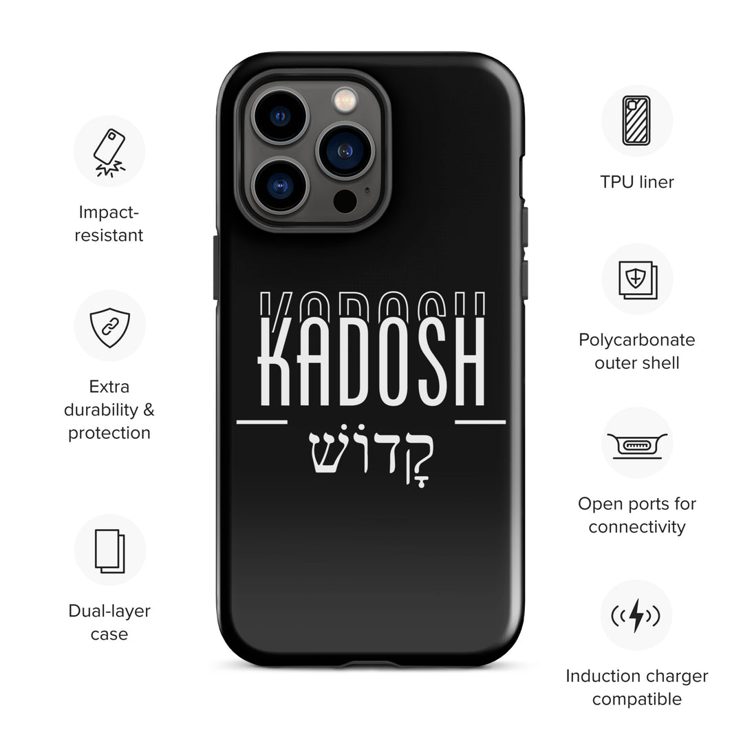 Christian Phone Case Kadosh Hebrew Black for iPhone® iPhone® Phone Cases   