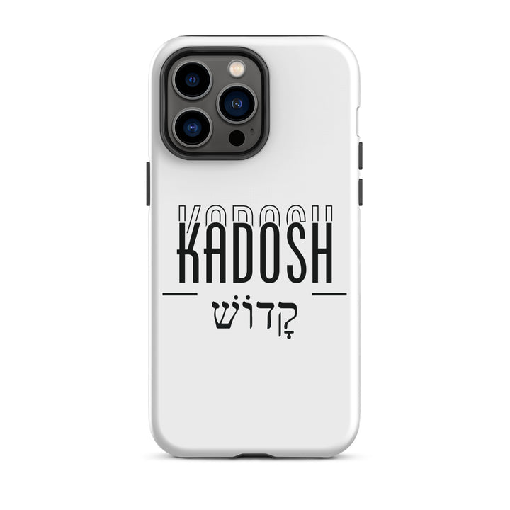 Christian Phone Case Kadosh Hebrew White for iPhone® iPhone® Phone Cases Glossy iPhone 14 Pro Max 