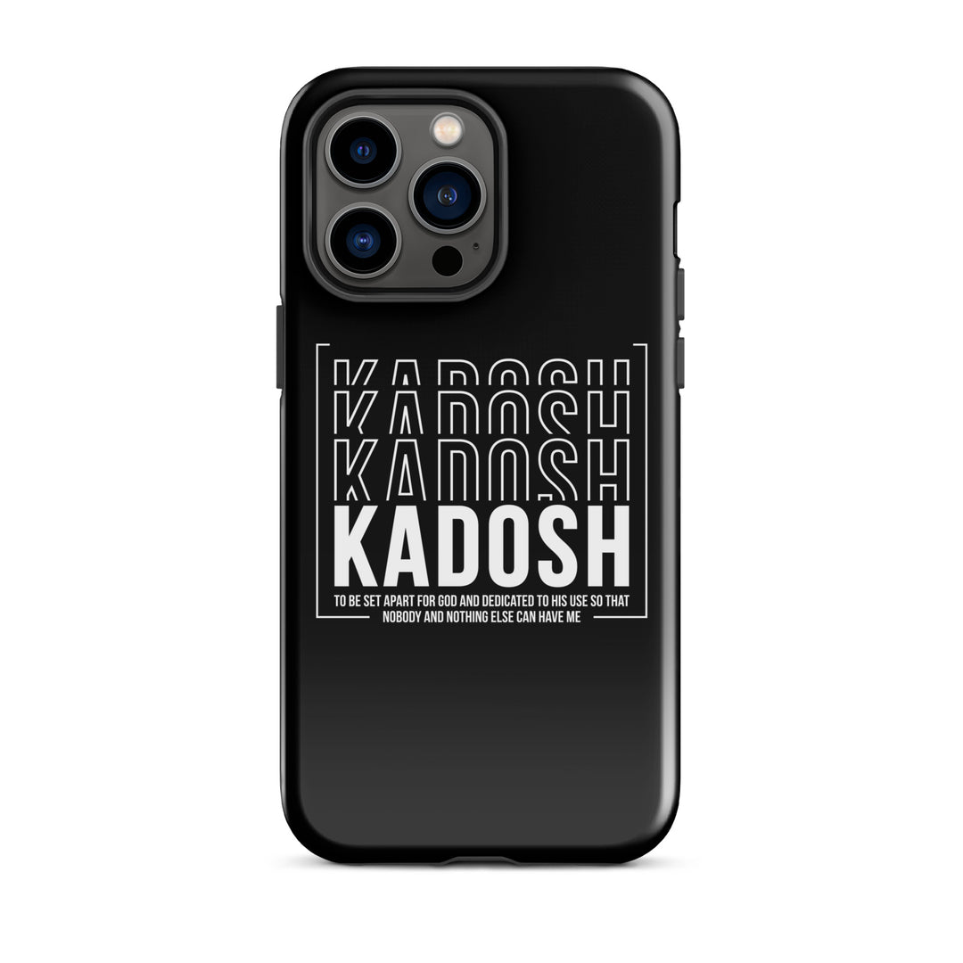 Christian Phone Case Kadosh Dedicated To His Use Black for iPhone® iPhone® Phone Cases Glossy iPhone 14 Pro Max 