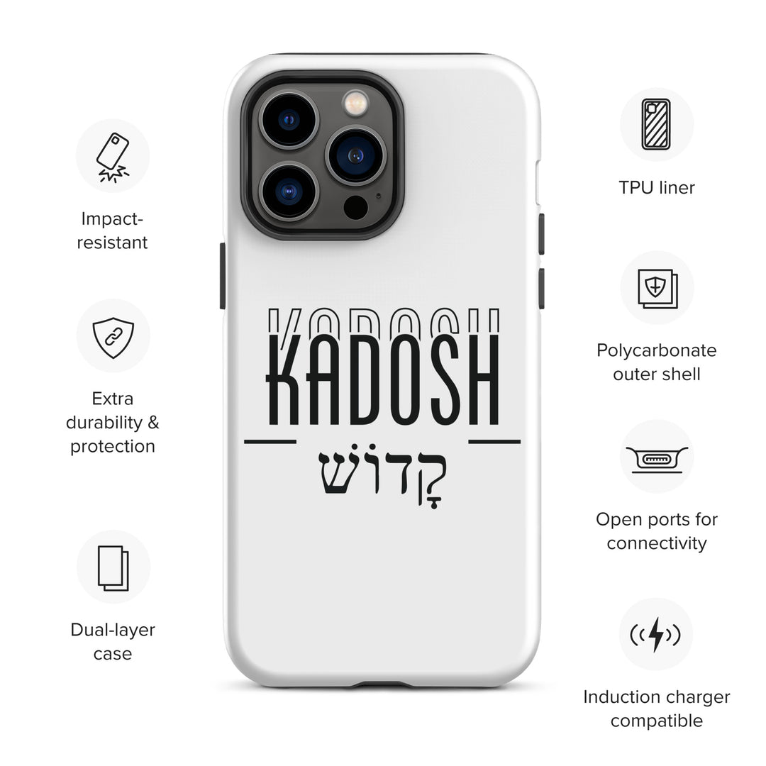 Christian Phone Case Kadosh Hebrew White for iPhone® iPhone® Phone Cases   