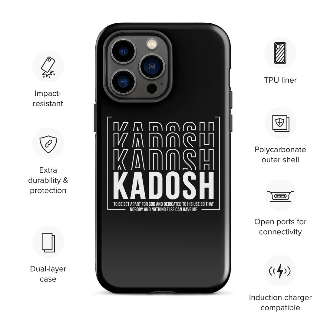 Christian Phone Case Kadosh Dedicated To His Use Black for iPhone® iPhone® Phone Cases   