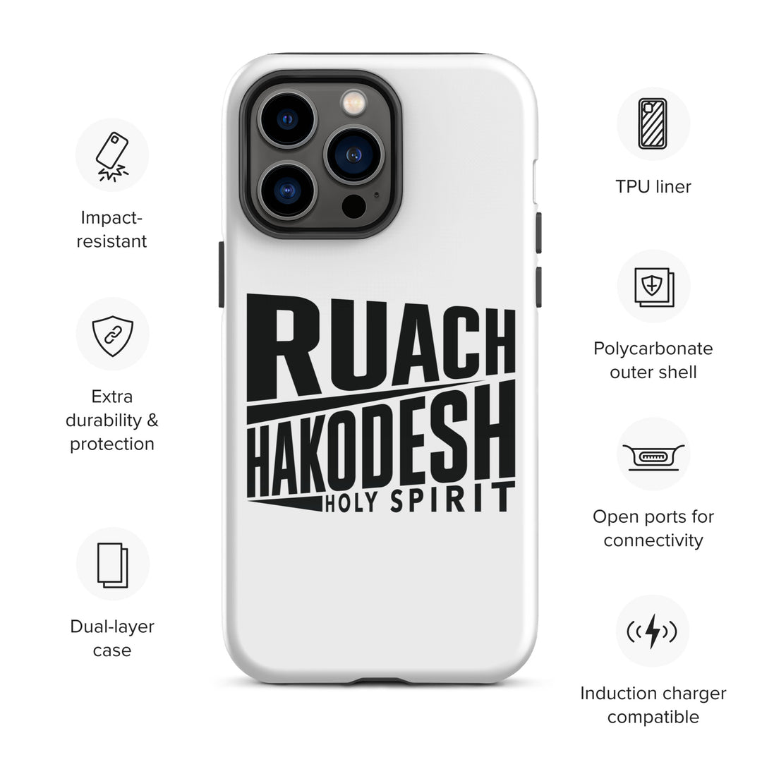 Christian Phone Case Ruach Hakodesh Holy Spirit White for iPhone® iPhone® Phone Cases   