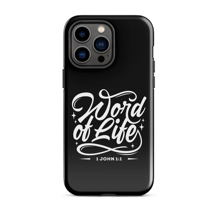 Christian Phone Case Word of Life Black for iPhone® iPhone® Phone Cases Glossy iPhone 14 Pro Max 