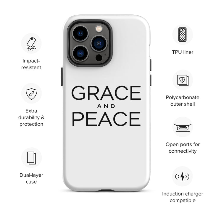 Christian Phone Case Grace and Peace White for iPhone® iPhone® Phone Cases   