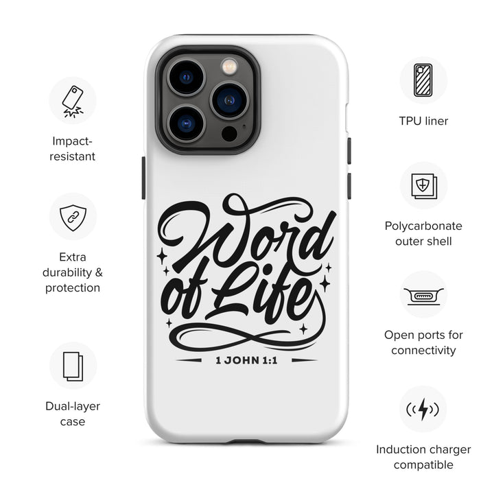 Christian Phone Case Word of Life White for iPhone® iPhone® Phone Cases   