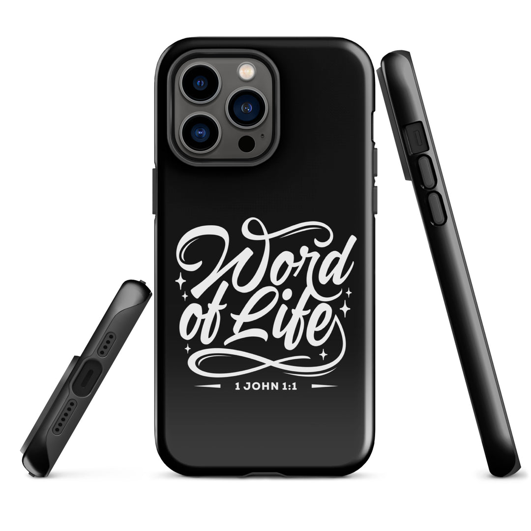 Christian Phone Case Word of Life Black for iPhone® iPhone® Phone Cases   