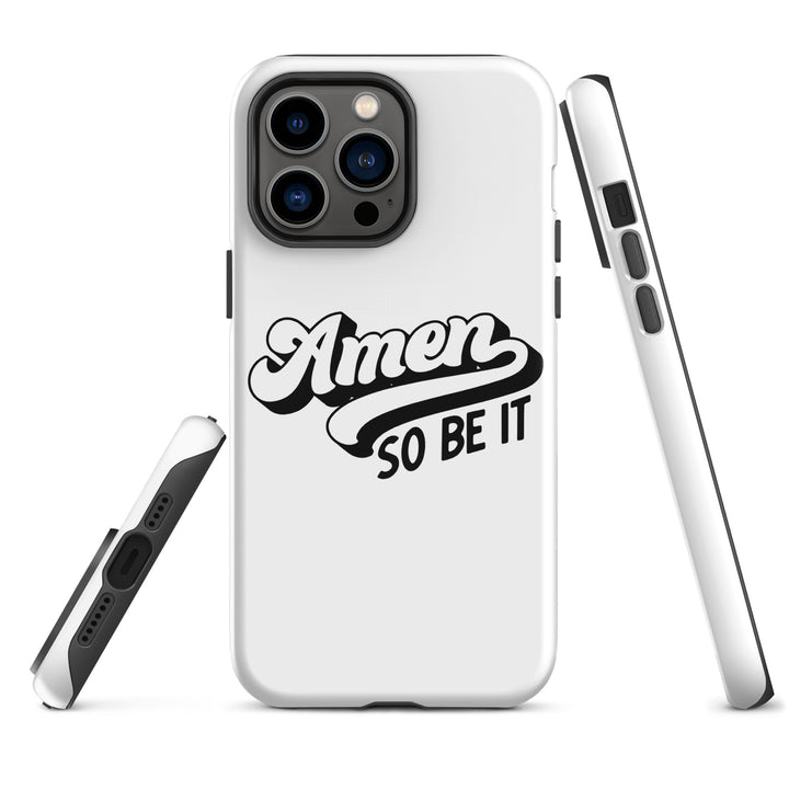 Christian Phone Case Amen So Be It White for iPhone® iPhone® Phone Cases   