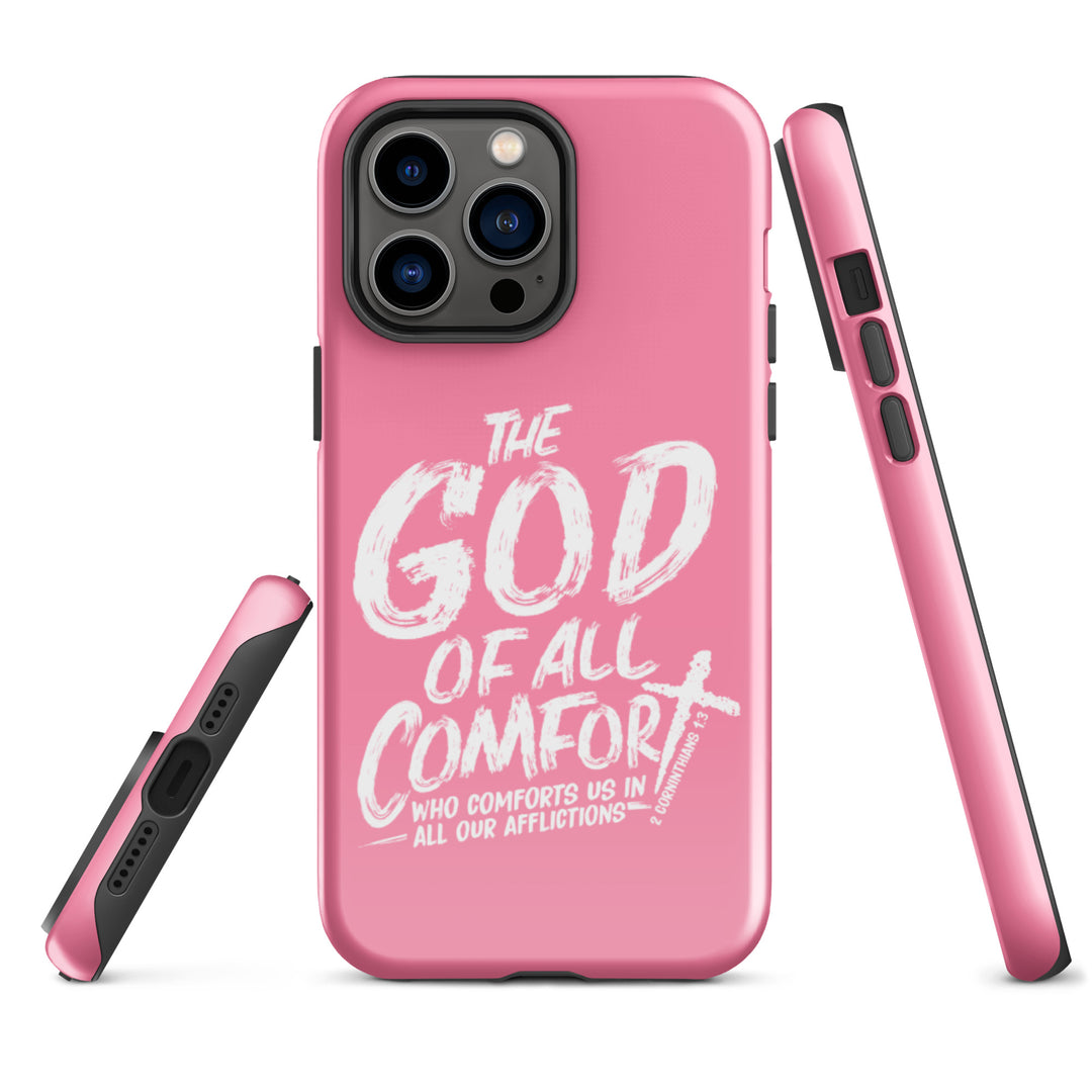 Christian Phone Case God of All Comfort Pink for iPhone® iPhone® Phone Cases   