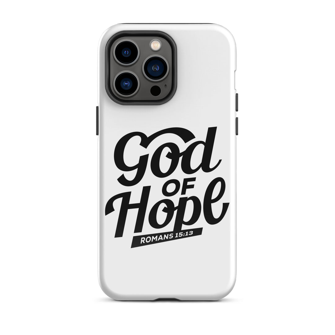 Christian Phone Case God of Hope White for iPhone® iPhone® Phone Cases Glossy iPhone 14 Pro Max 