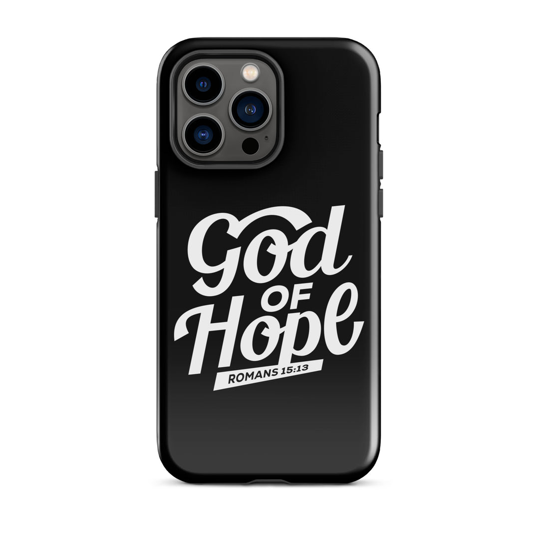 Christian Phone Case God of Hope Black for iPhone® iPhone® Phone Cases Glossy iPhone 14 Pro Max 