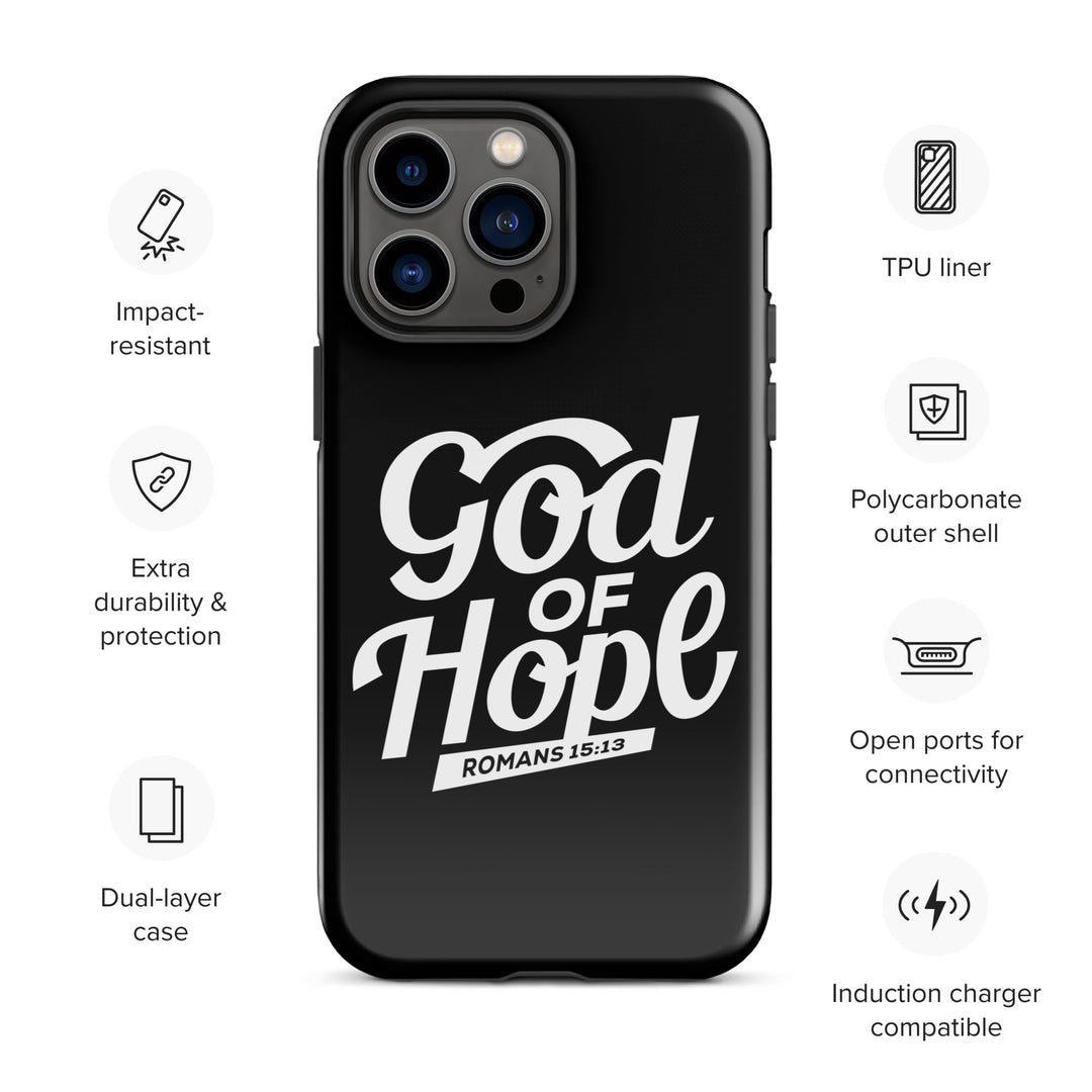 Christian Phone Case God of Hope Black for iPhone® iPhone® Phone Cases   